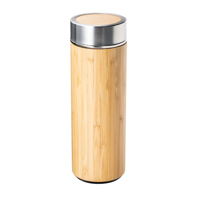 Promotional Bamboo Insulated Flask - Image 1