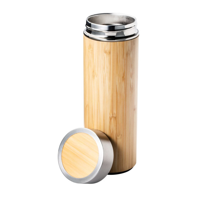 Promotional Bamboo Insulated Flask - Image 2