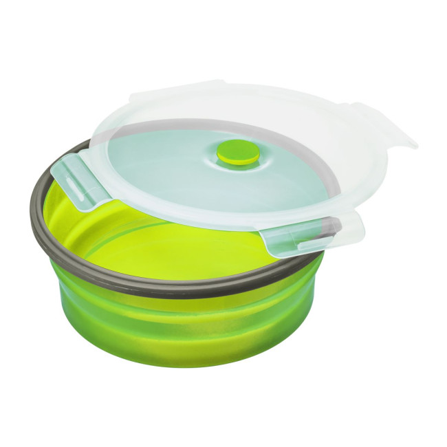 Promotional Green Silicone Lunch Box - Image 9