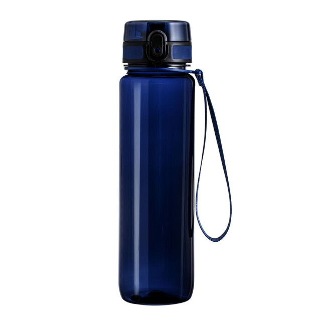 Promotional Dark Blue Plastic Sports Bottle - Image 1