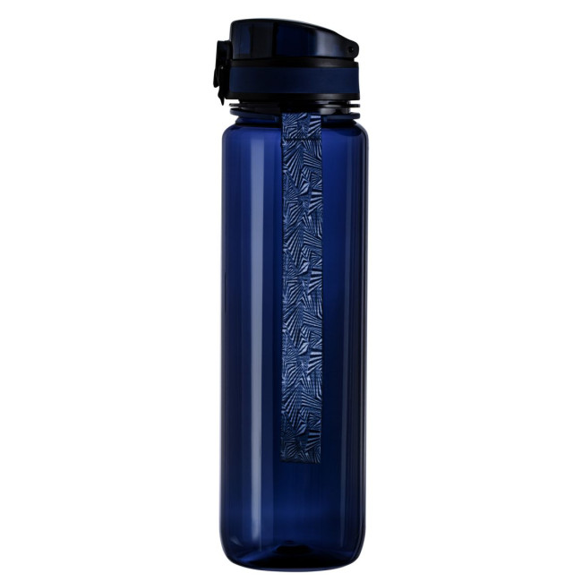 Promotional Dark Blue Plastic Sports Bottle - Image 3