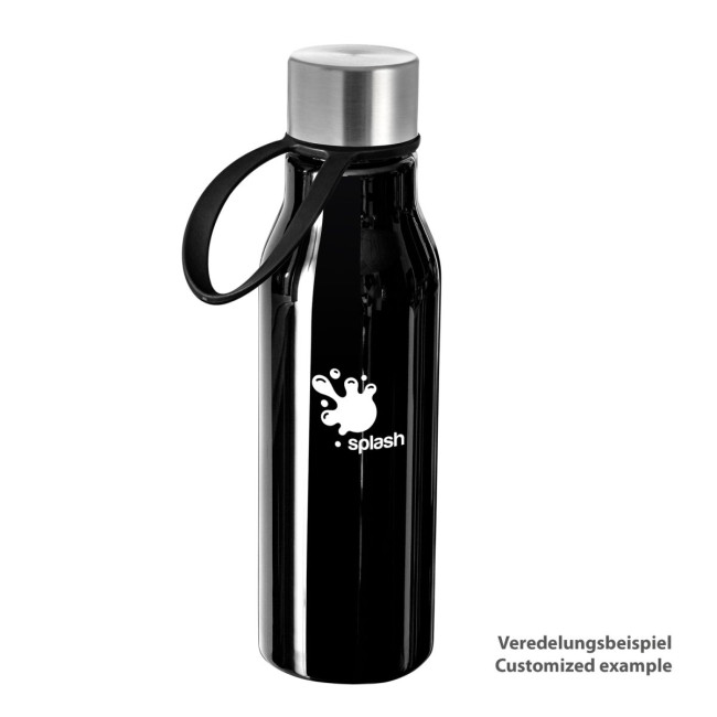 Promotional Black Plastic Drinking Bottle - Image 3