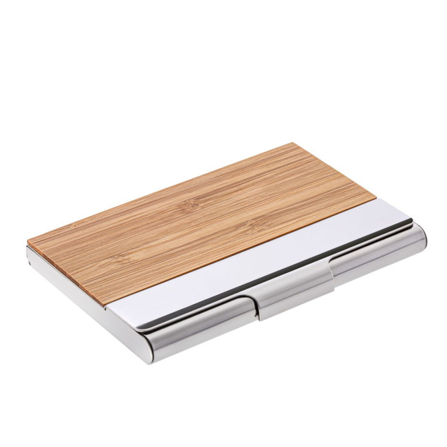 Promotional Bamboo Business Card Box - Image 1