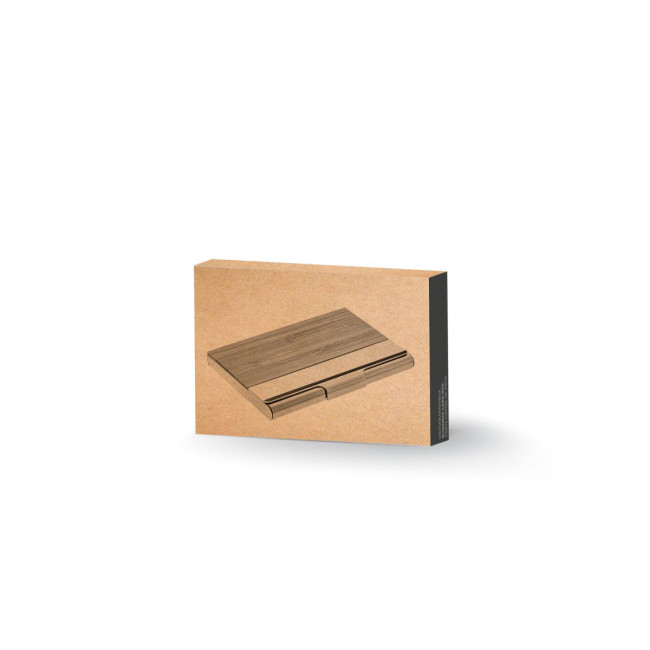 Promotional Bamboo Business Card Box - Image 4