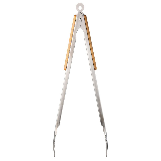 Promotional Bamboo & Stainless Steel BBQ Tongs - Image 3