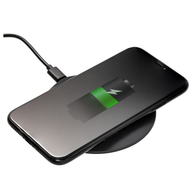 Promotional Matt Black Wireless Charger - Image 2