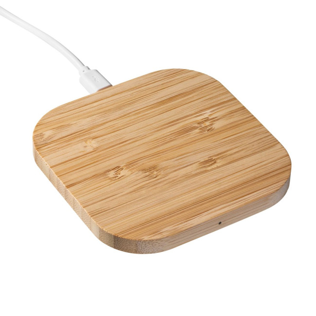 Promotional Bamboo Wireless Charger - Image 1