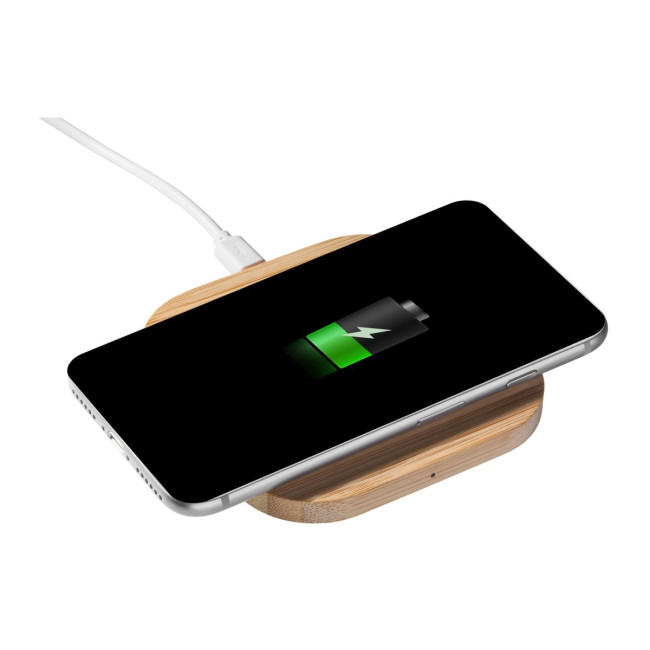 Promotional Bamboo Wireless Charger - Image 3