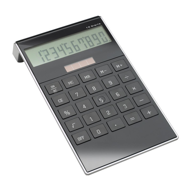 Promotional Black Solar Calculator - Image 1