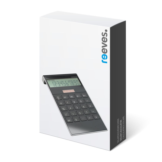 Promotional Black Solar Calculator - Image 4