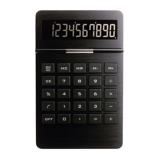 Promotional Black Premium Solar Calculator - Image 4