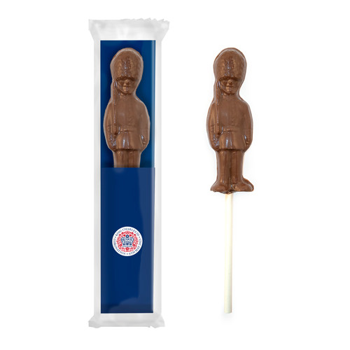 Promotional Branded Coronation Guard Shape Chocolate Lolly