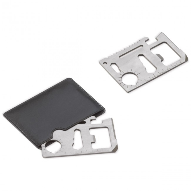 Promotional Multi-tool in PU leather case - Image 1