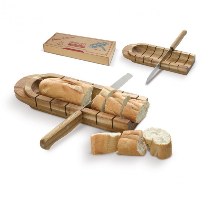 Promotional Baquette board with knife - Image 2