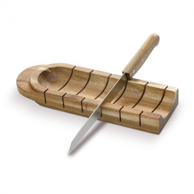 Promotional Baquette board with knife - Image 1