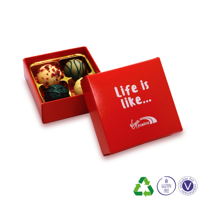 Promotional Classic 4 Chocolate Truffles Box