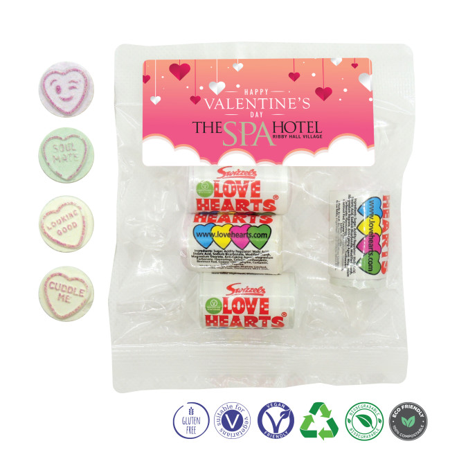 Promotional Bag of Chocolate Hearts - Image 2