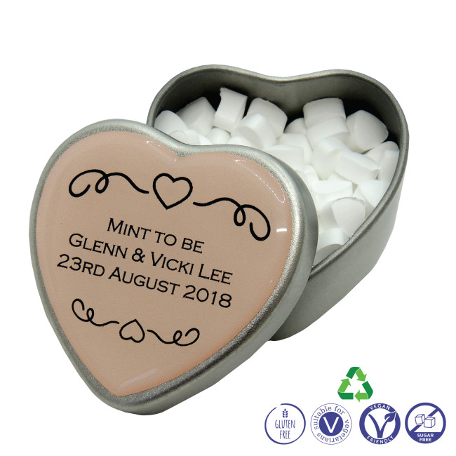 Promotional Heart Mints Tin