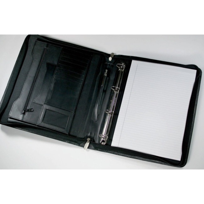 Promotional Malvern A4 Zipped Ring Binder Folder