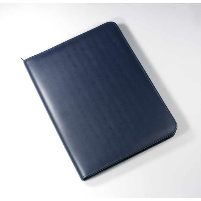 Promotional Malvern A4 Zipped Folder In Navy - Image 2