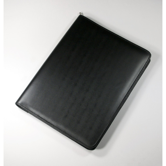 Promotional Malvern A4 Zipped Folder In Black - Image 2