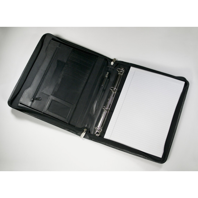 Promotional Malvern A4 Zipped Ring Binder Folder - Image 1