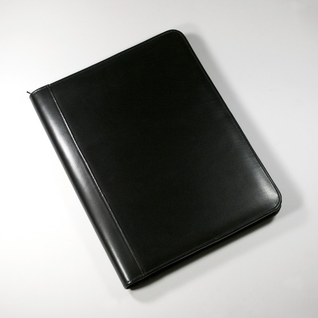 Promotional Warwick A4 Zipped Folder In Black - Image 2