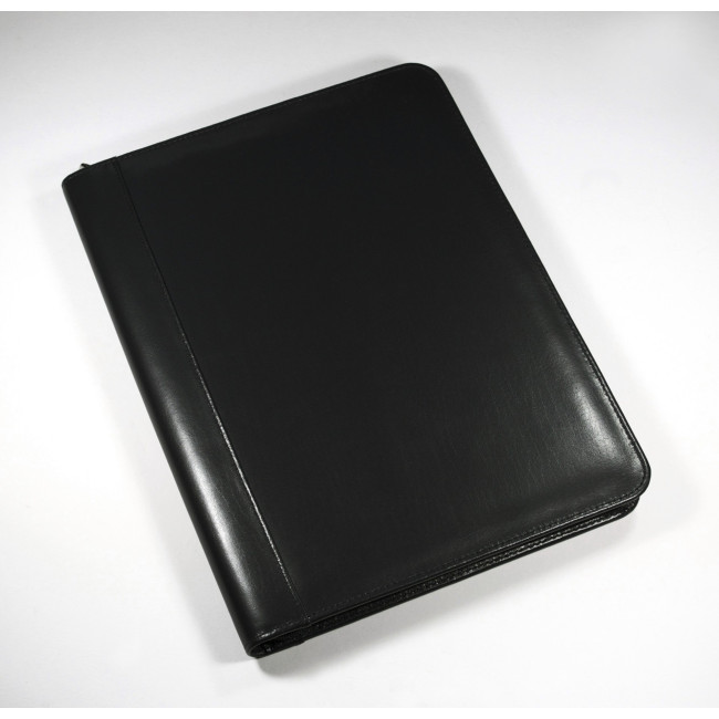 Promotional Warwick A4 Zipped Calculator Folder In Black - Image 2