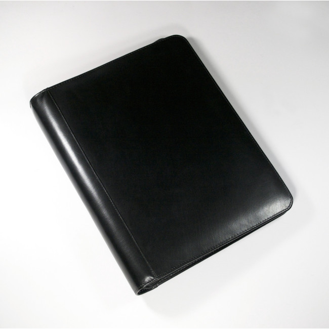 Promotional Warwick A4 Zipped Ring Binder Folder In Black - Image 2