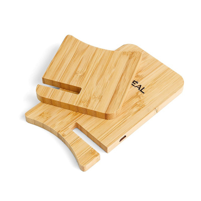 Promotional Bamboo Wireless Charging Stand 10W - Image 2