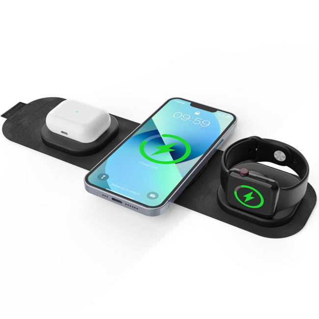 Promotional Orion 3 in 1 Foldable Wireless Charging Pad