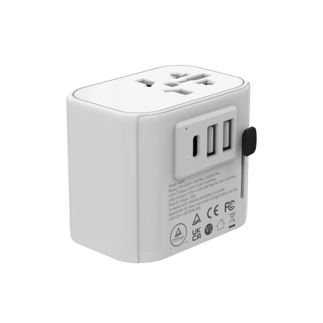 Promotional Nupin Certified Travel Adapter - Image 2