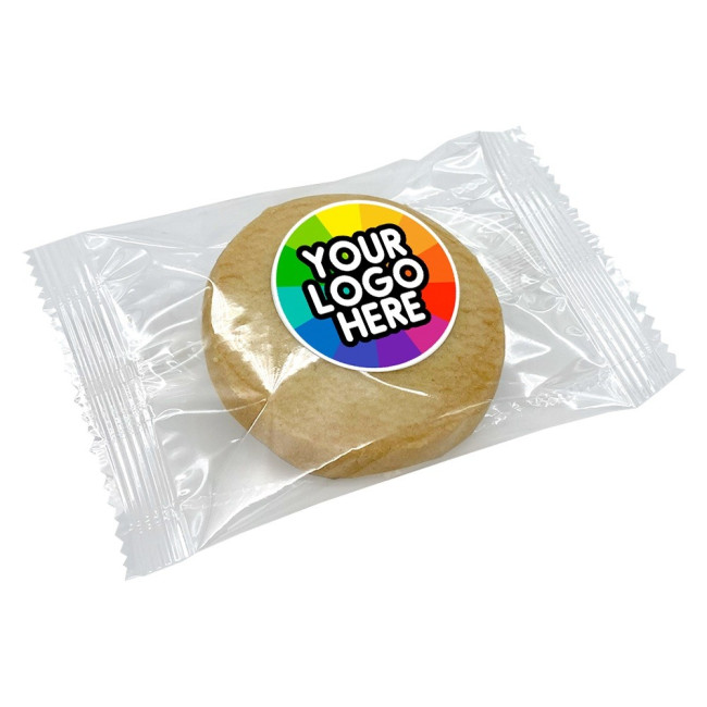 Promotional 5cm Round Label Shortbread