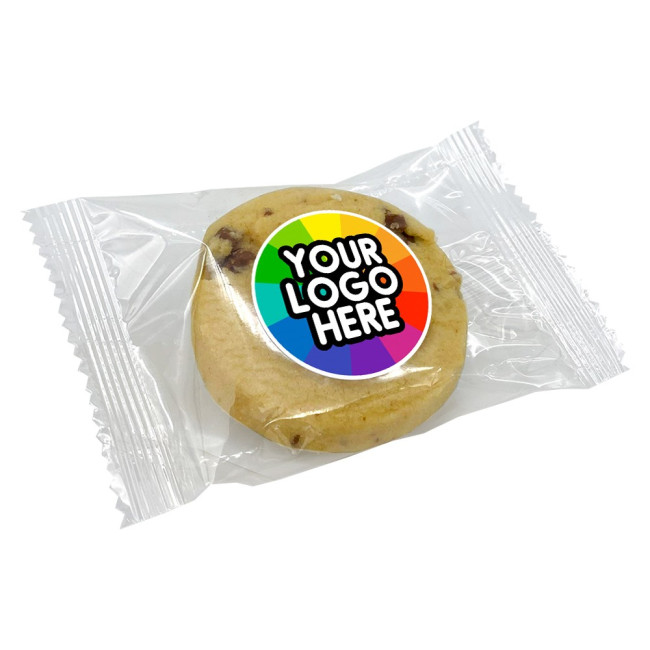 Promotional 5cm Round Label Chocolate Chip Cookie