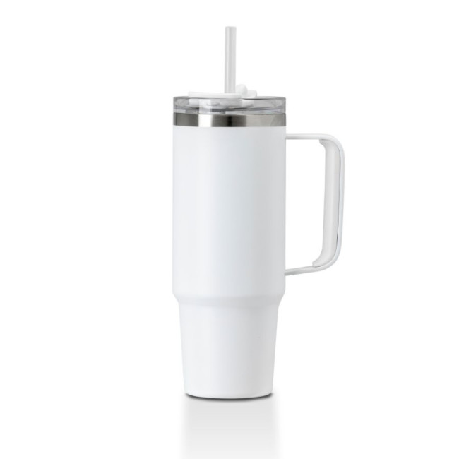 Promotional Grande Recycled Insulated Cup With Straw 880ml - Image 6