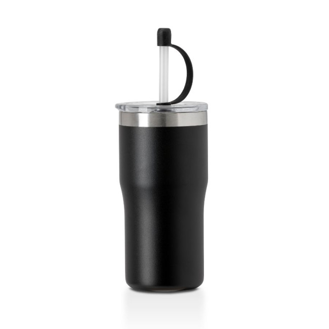 Promotional Kivu Recycled Insulated Cup With Straw 500ml - Image 2