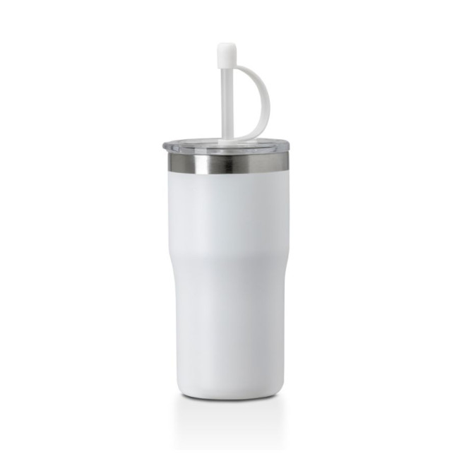 Promotional Kivu Recycled Insulated Cup With Straw 500ml - Image 3