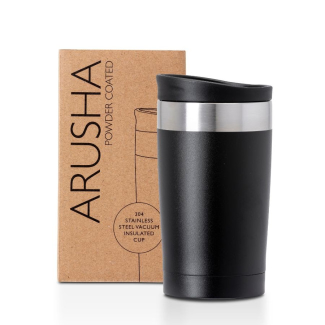 Promotional Arusha Recycled Stainless Steel Coffee Cup 350ml - Image 5