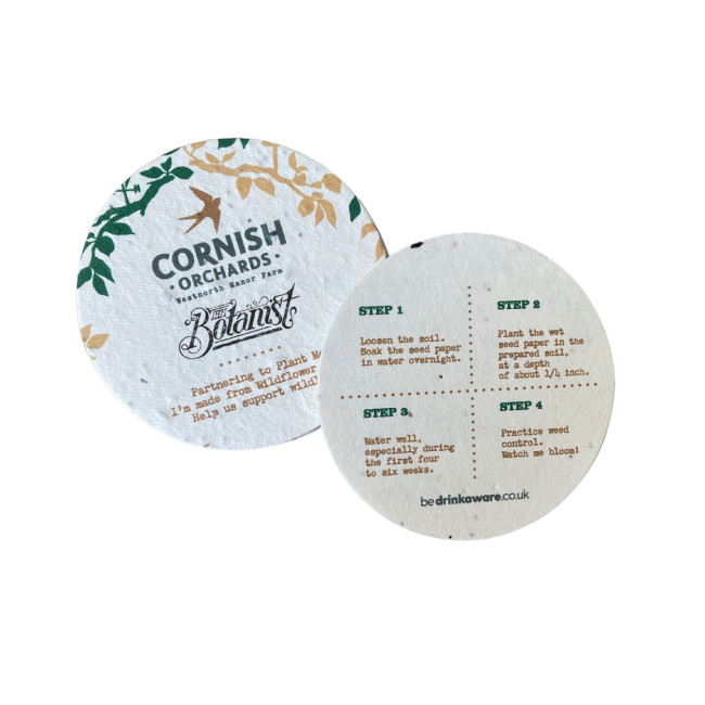 Promotional Seed Paper Coaster - Image 1