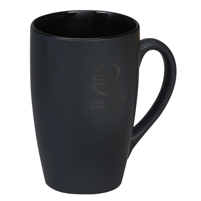 Promotional Matt Black Tate Printed Mug