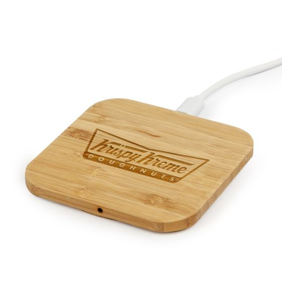 Promotional Bamboo Square Wireless Charger