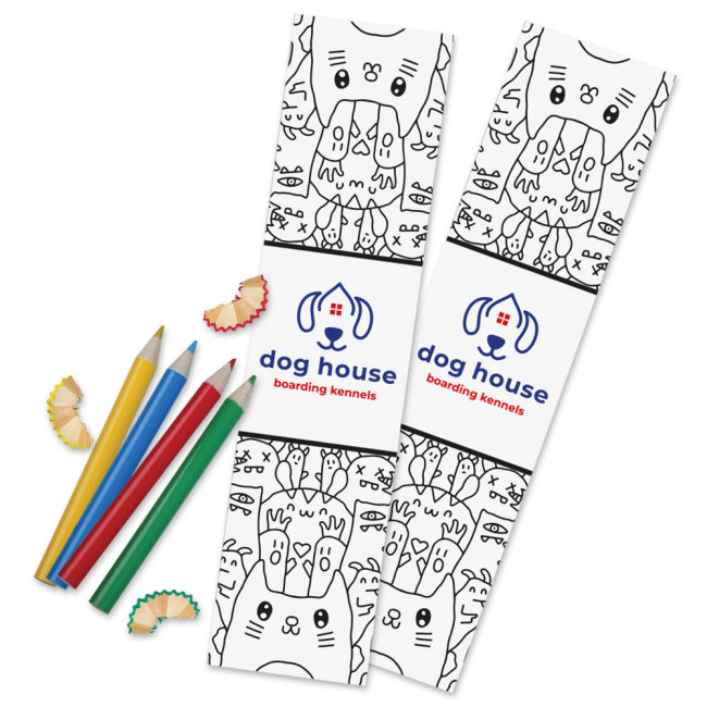 Promotional Colouring Bookmark