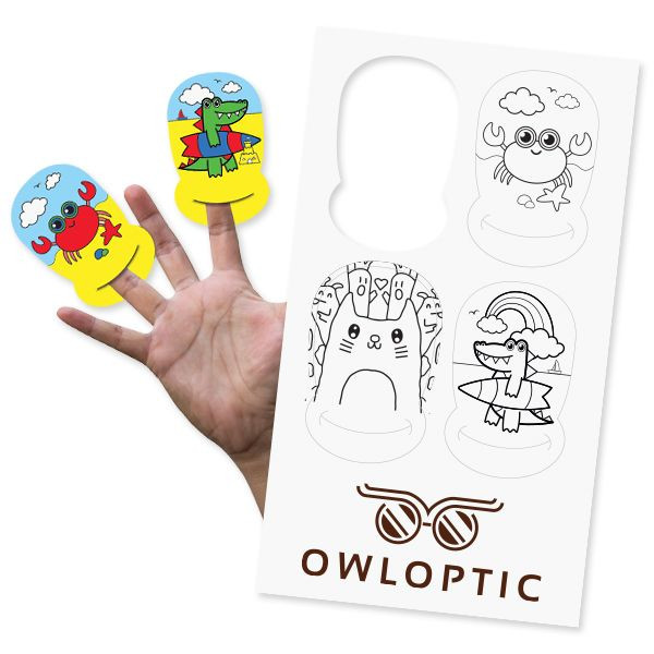 Promotional Colouring Finger Puppets