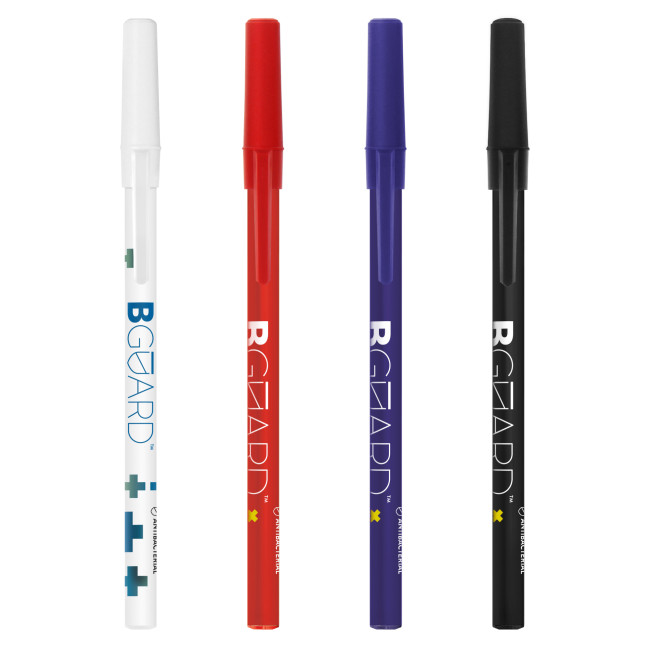 Promotional BIC Round Stic BGUARD Ballpen Screen Printing - Image 1