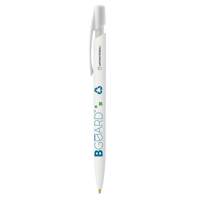 Promotional BIC Media Clic BGUARD Antimicrobial Ecolutions Ballpen Antimicrobial logo Screen Printing - Image 2