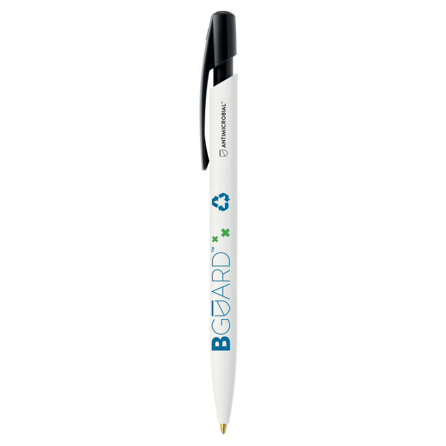 Promotional BIC Media Clic BGUARD Antimicrobial Ecolutions Ballpen Antimicrobial logo Screen Printing - Image 3