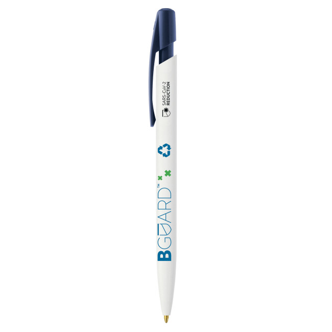 Promotional BIC Media Clic BGUARD Antimicrobial Ecolutions Ballpen SARS-CoV-2 logo Screen Printing - Image 1