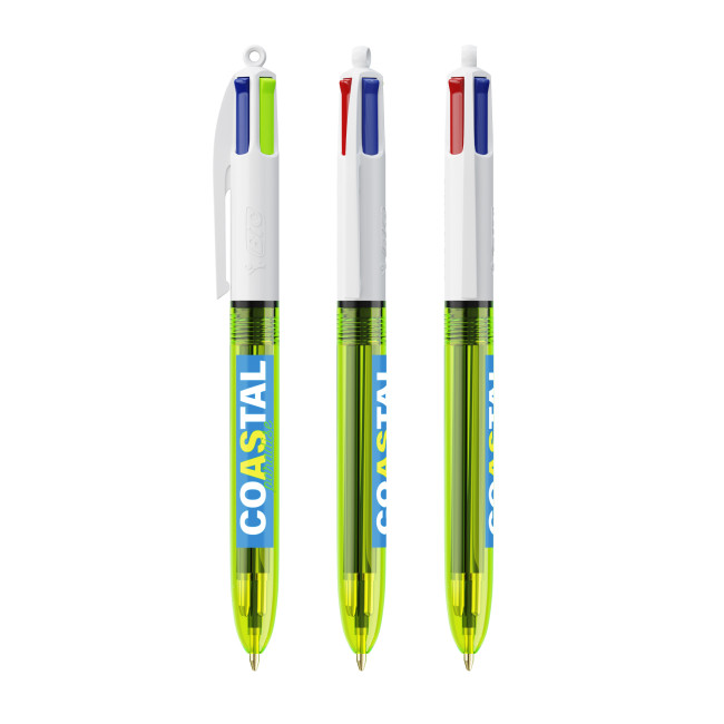 Promotional BIC 4 Colours Fluo Ballpen BritePix