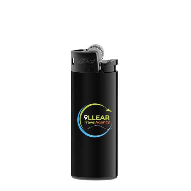 Promotional BIC J25 All Black Lighter Screen Printing