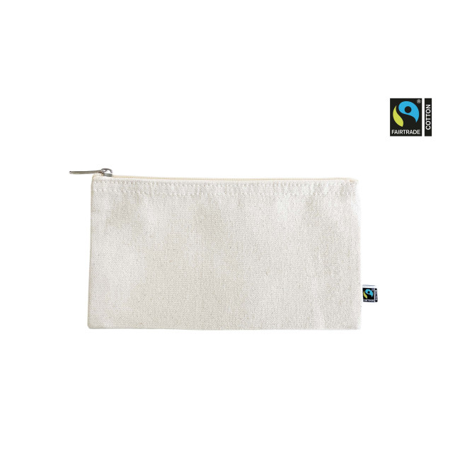 Promotional Futi Natural Fairtrade Canvas Printed Pencil Case